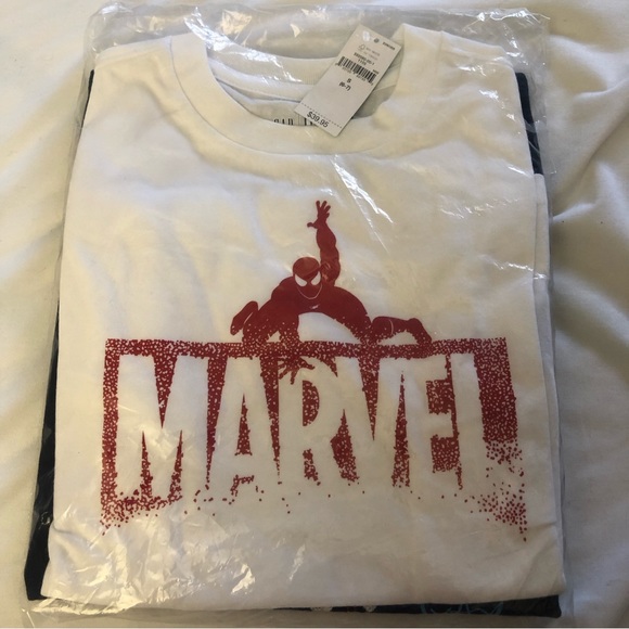 NEW GapKids “Spiderman” Marvel Superhero Graphic T-Shirt (2-Pack) Sz Small (6-7) - Picture 3 of 4